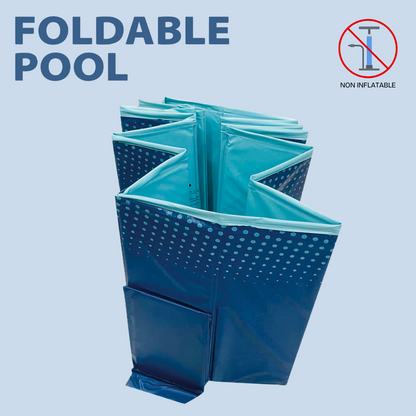 Piscina portátil FOLDABLE POOL, capacidad de 600 litros, tamaño M